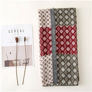 China wholesale geometric diamond print warm cotton scarf