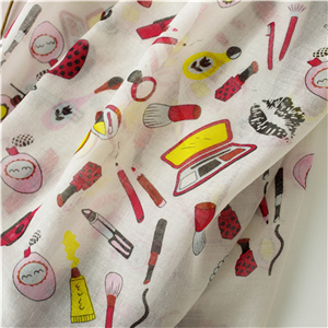 Wholesale cartoon print tassel cotton scarf