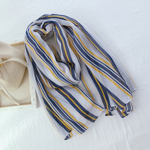 Wholesale Britain colorful striped cotton scarf