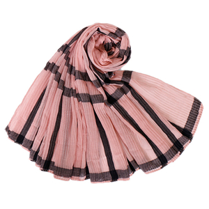 Wholesale creased plaid Bali yarn Muslim scarf