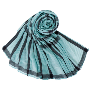 Wholesale creased plaid Bali yarn Muslim scarf