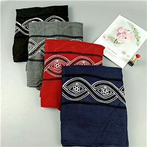 Wholesale embroidered cotton Muslim scarf