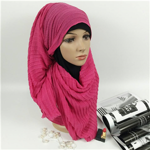 Four sided hairs fold muslim scarf cheap from China