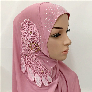 Wholesale hot drilling muslim cotton scarf