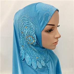 Wholesale hot drilling muslim cotton scarf