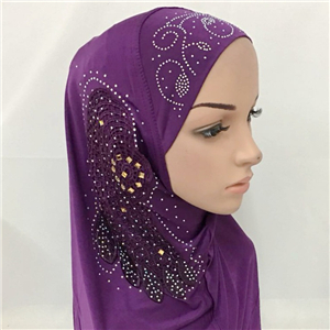 Wholesale hot drilling muslim cotton scarf