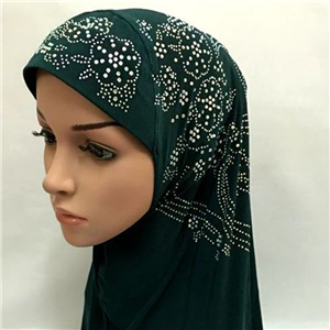 Hot drilling Muslim cotton scarf wholesale from China