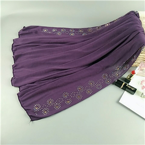 China wholesale hot drilling cotton Muslim scarf