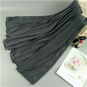 China wholesale hot drilling cotton Muslim scarf