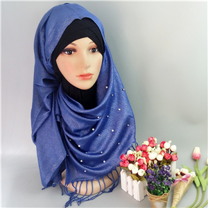 Wholesale pearl cotton muslim scarf
