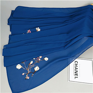 Chinese cheap chiffon printed muslim scarf