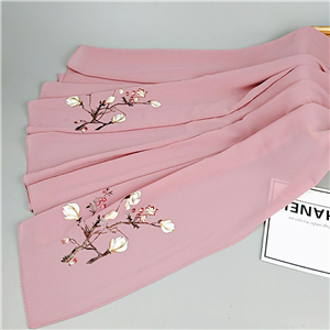 Chinese cheap chiffon printed muslim scarf