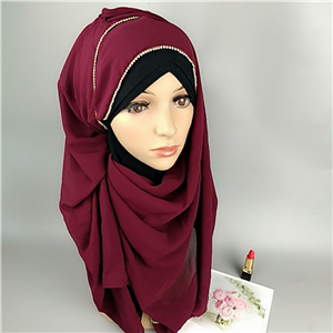 Wholesale chiffon chain muslim scarf