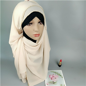 Wholesale chiffon chain muslim scarf