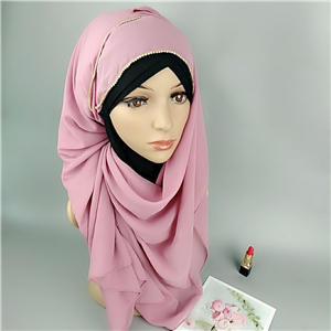 Wholesale chiffon chain muslim scarf