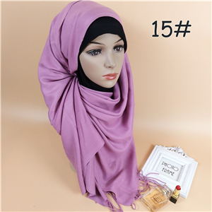 Cheap cashmere monochrome muslim scarf