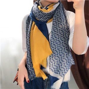 Wholesale printed stitching tassel cotton scarf
