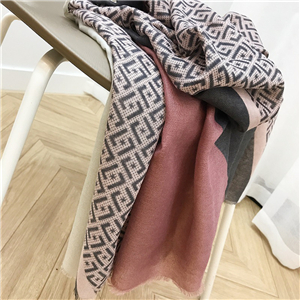 Wholesale printed stitching tassel cotton scarf