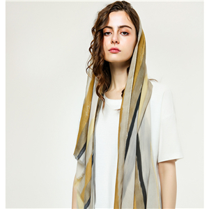 Wholesale color grid printed cotton decorative scarf