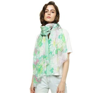 Printed cotton decorative scarf cheap from China