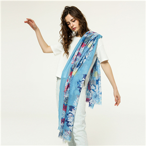 Printed cotton decorative scarf cheap from China