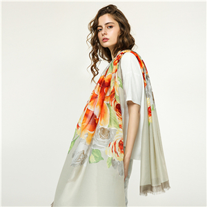 Wholesale printed cotton decorative scarf