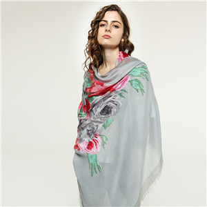 Wholesale printed cotton decorative scarf