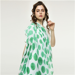 Gradient dot print cotton decorative cheap scarf
