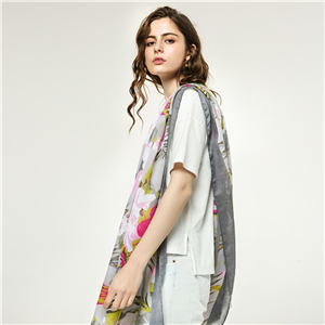 China printed cotton cheap scarf