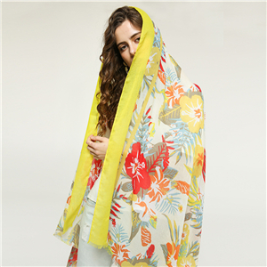 China printed cotton cheap scarf