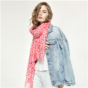 Wholesale leopard print cotton scarf
