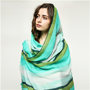 Wholesale color grid printed cotton decorative scarf