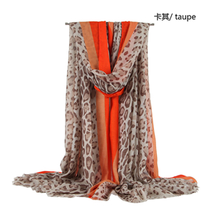 Dotted print leopard tassel warmth cheap scarf