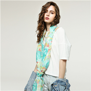 Wholesale rose print tassel sunscreen scarf