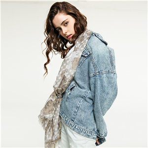Rose dot pattern sunscreen cheap scarf