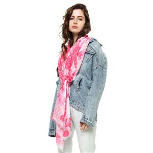 Rose dot pattern sunscreen cheap scarf