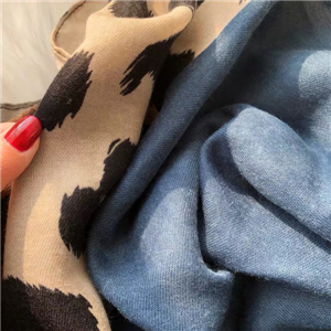 Wholesale leopard print color printed cotton scarf