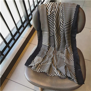 Zebra patterned cotton cheap scarf