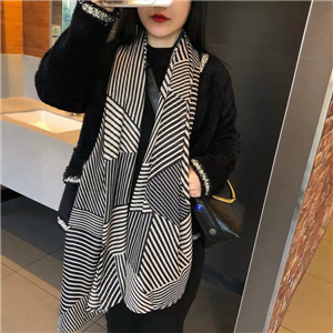 Zebra patterned cotton cheap scarf