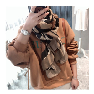 Wholesale leopard pattern warm cotton scarf
