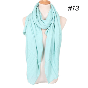 Wholesale solid color pleated muslim scarf