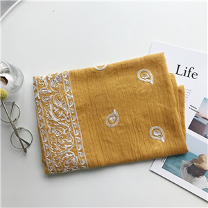 China cheap cashew pattern cotton warm scarf
