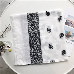 China cheap cashew pattern cotton warm scarf
