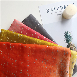 Wholesale hot silver sand dot printed cotton scarf
