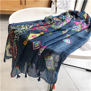 Printed cotton decorative cheap scarf