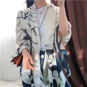 Wholesale printed decorative cotton scarf