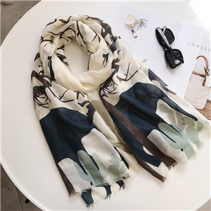 Wholesale printed decorative cotton scarf
