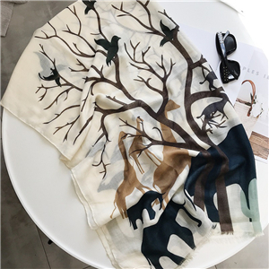 Wholesale printed decorative cotton scarf