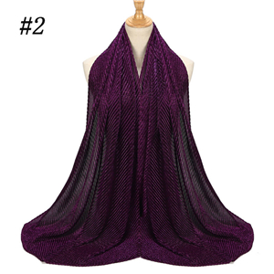 Wholesale bright silk cotton decorative scarf