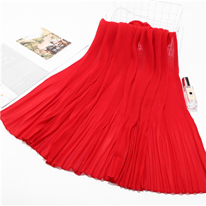 Pleated striped monochrome chiffon cheap scarf